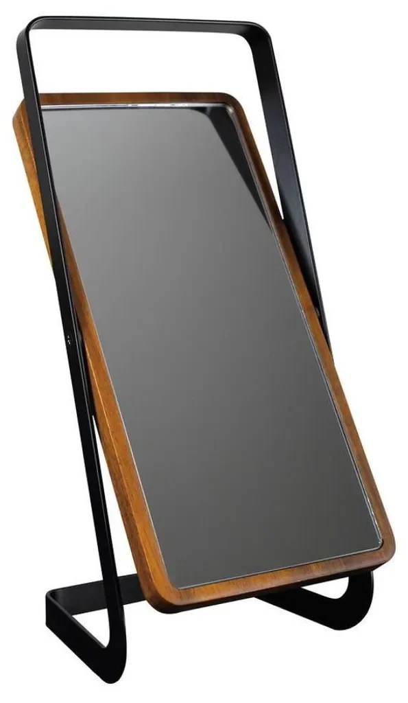 HAK AKASYA Stand-Kosmetikspiegel 105x227 mm Schwarz Akazie