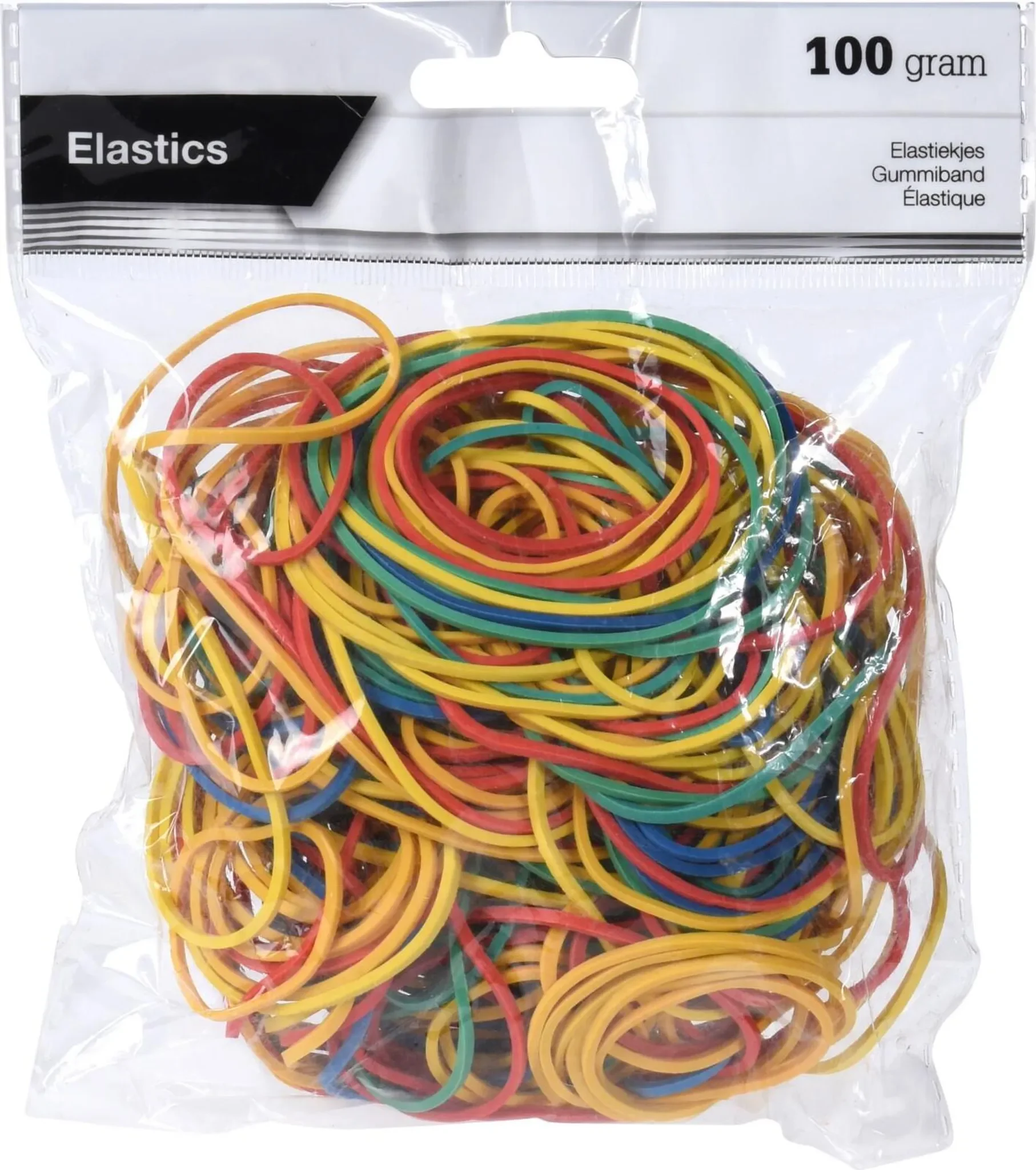 Gummibänder 100 g – Mehrfarbig