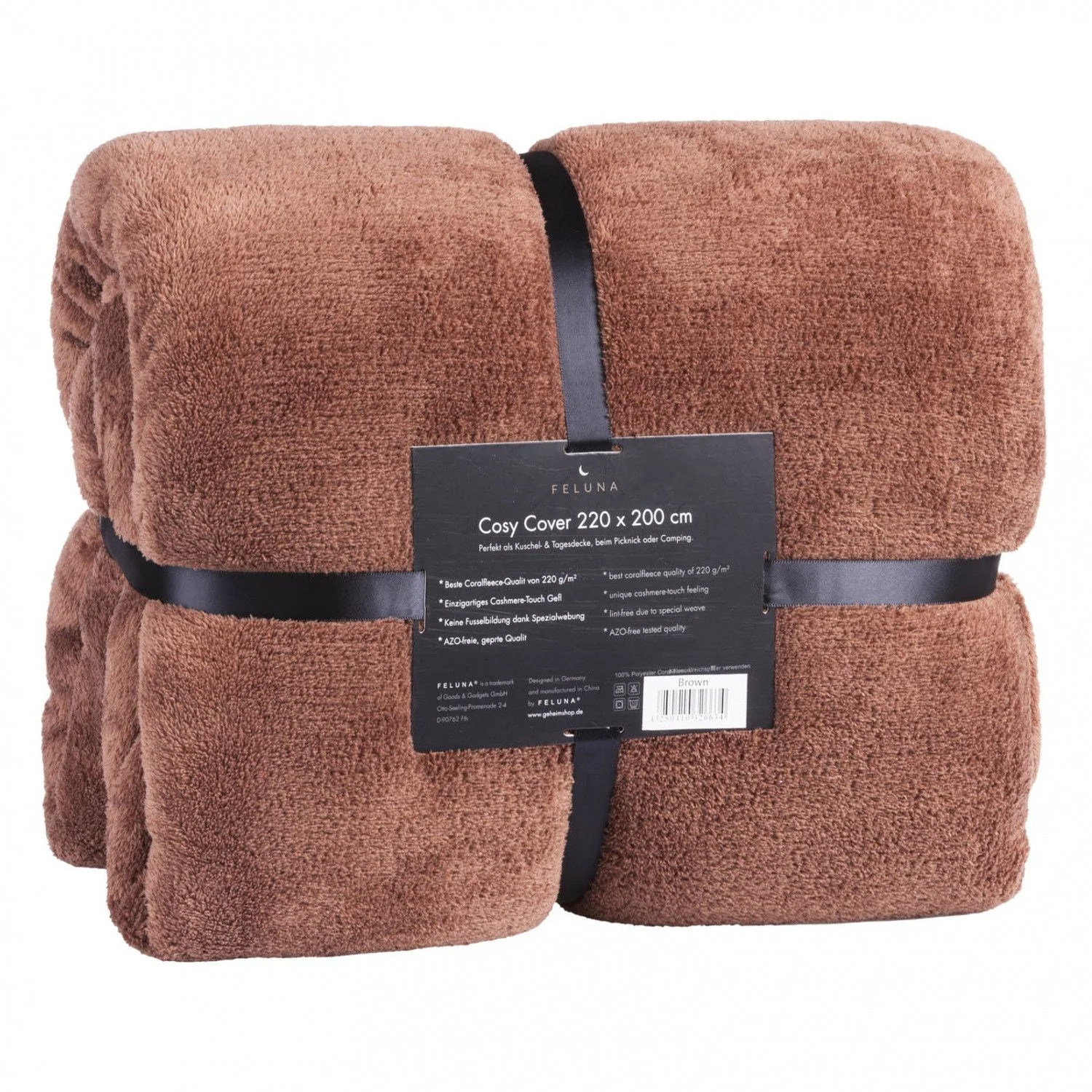 FELUNA Kuscheldecke Coral Fleece XXL superweich Cashmere Touch