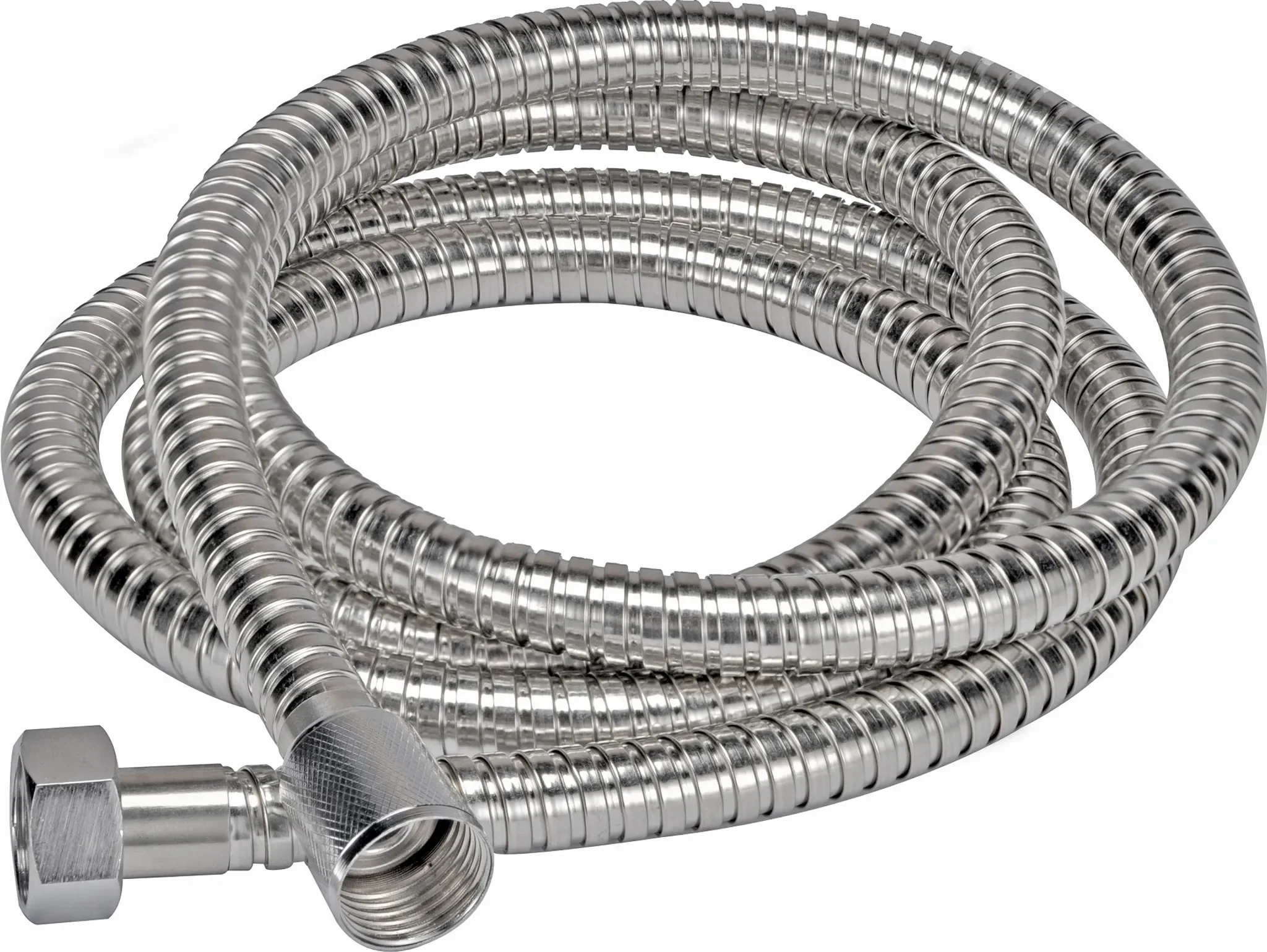 Brauseschlauch – 200 cm, Edelstahl, Drehanschluss