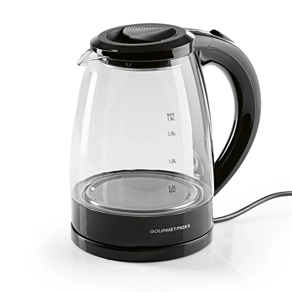 GOURMETMAXX Glas-Wasserkocher 1800 W mit automatischer Abschaltung