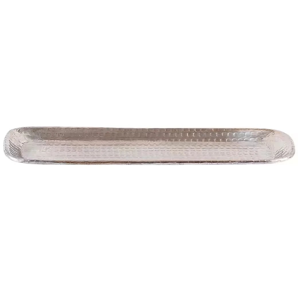 MARRAKESCH ORIENT & MEDITERRAN INTERIOR Dekotablett Hedye Silber 30 cm