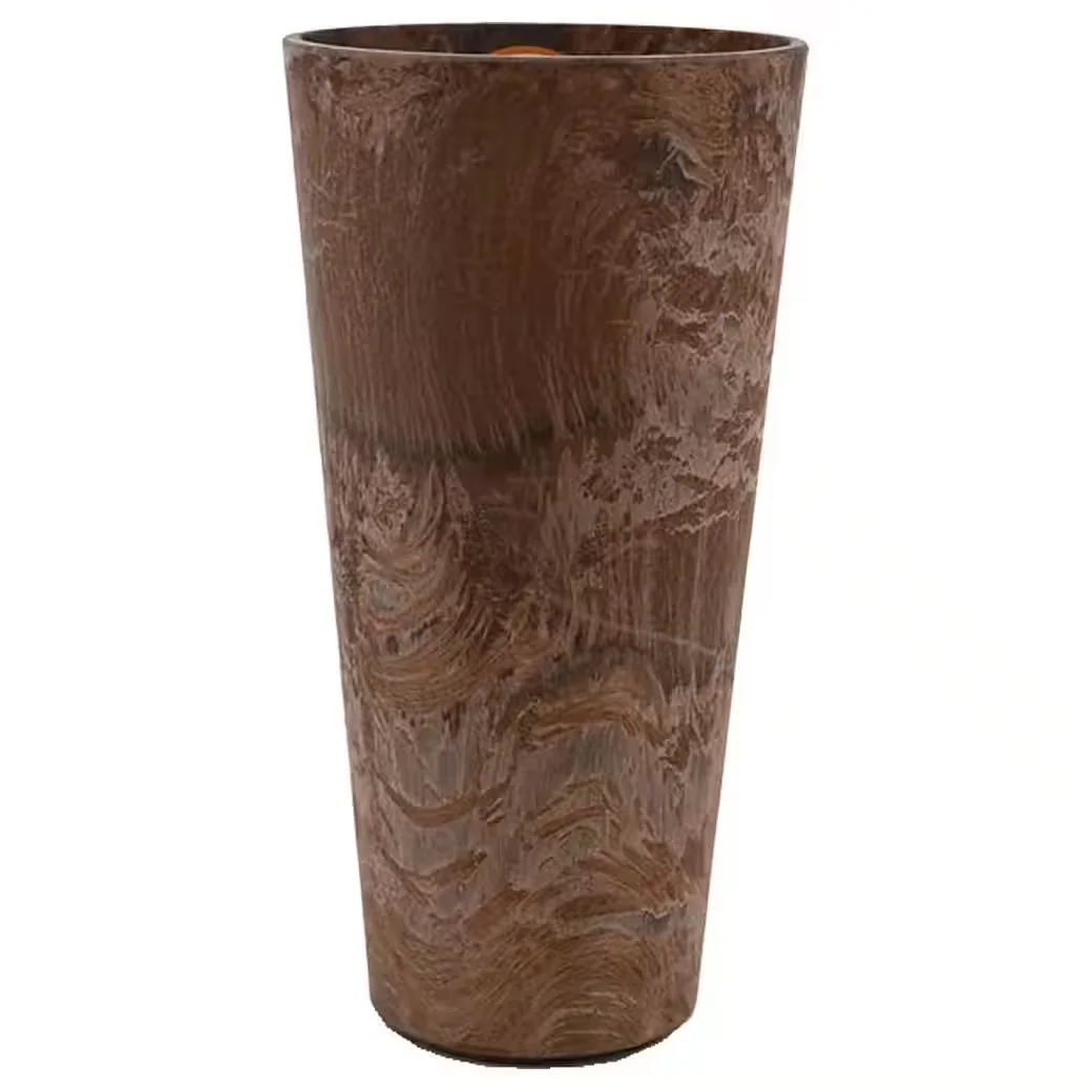 ARTSTONE CLAIRE Pflanzgefäß 26 cm braun mit Drainagesystem