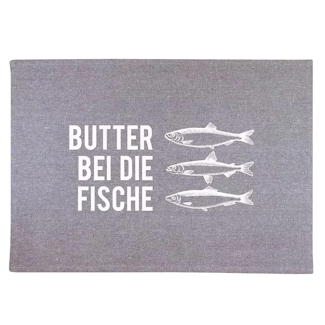 BOW & HUMMINGBIRD Platzset Tischset Butter bei die Fische