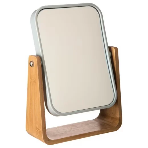 5FIVE Simply Smart BAMBOO Standspiegel Kosmetikspiegel rechteckig
