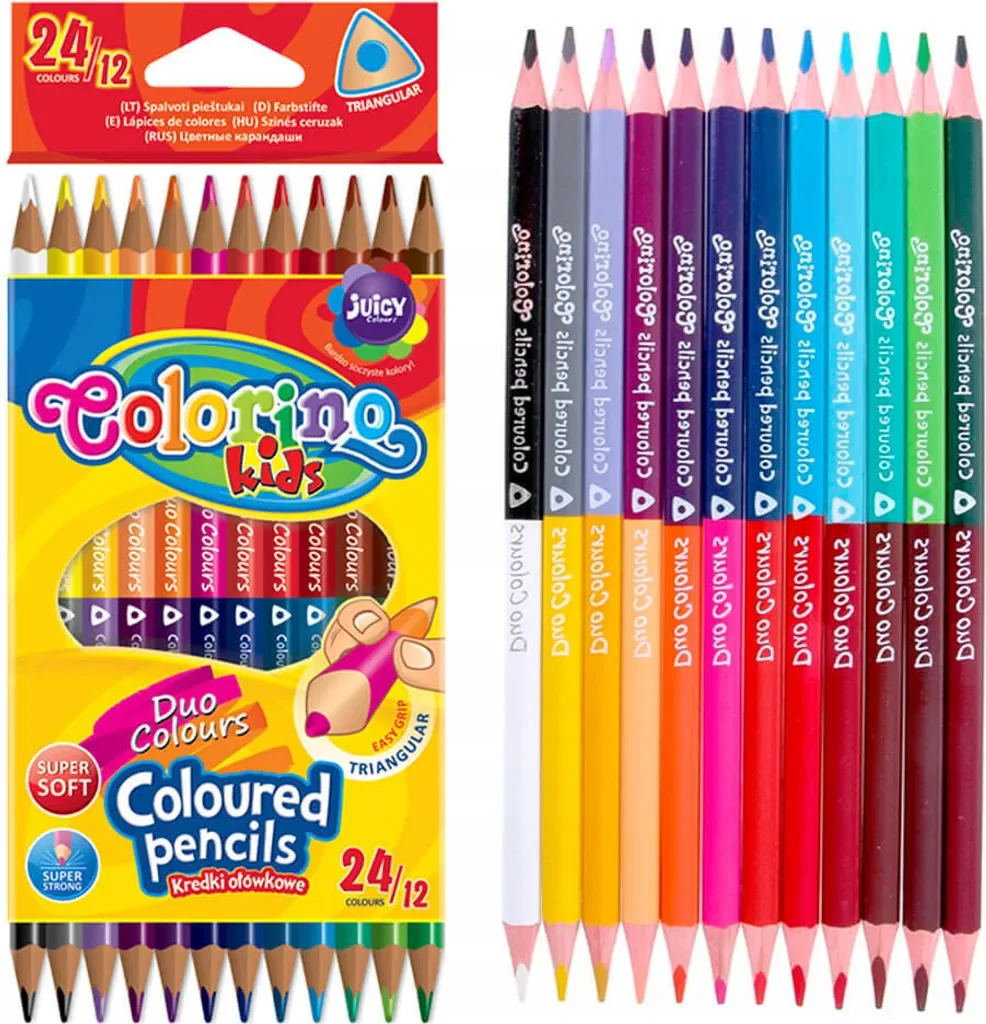 Coolpack Colorino Zweifarbstifte dreieckig Set 12 oder 24 Farben