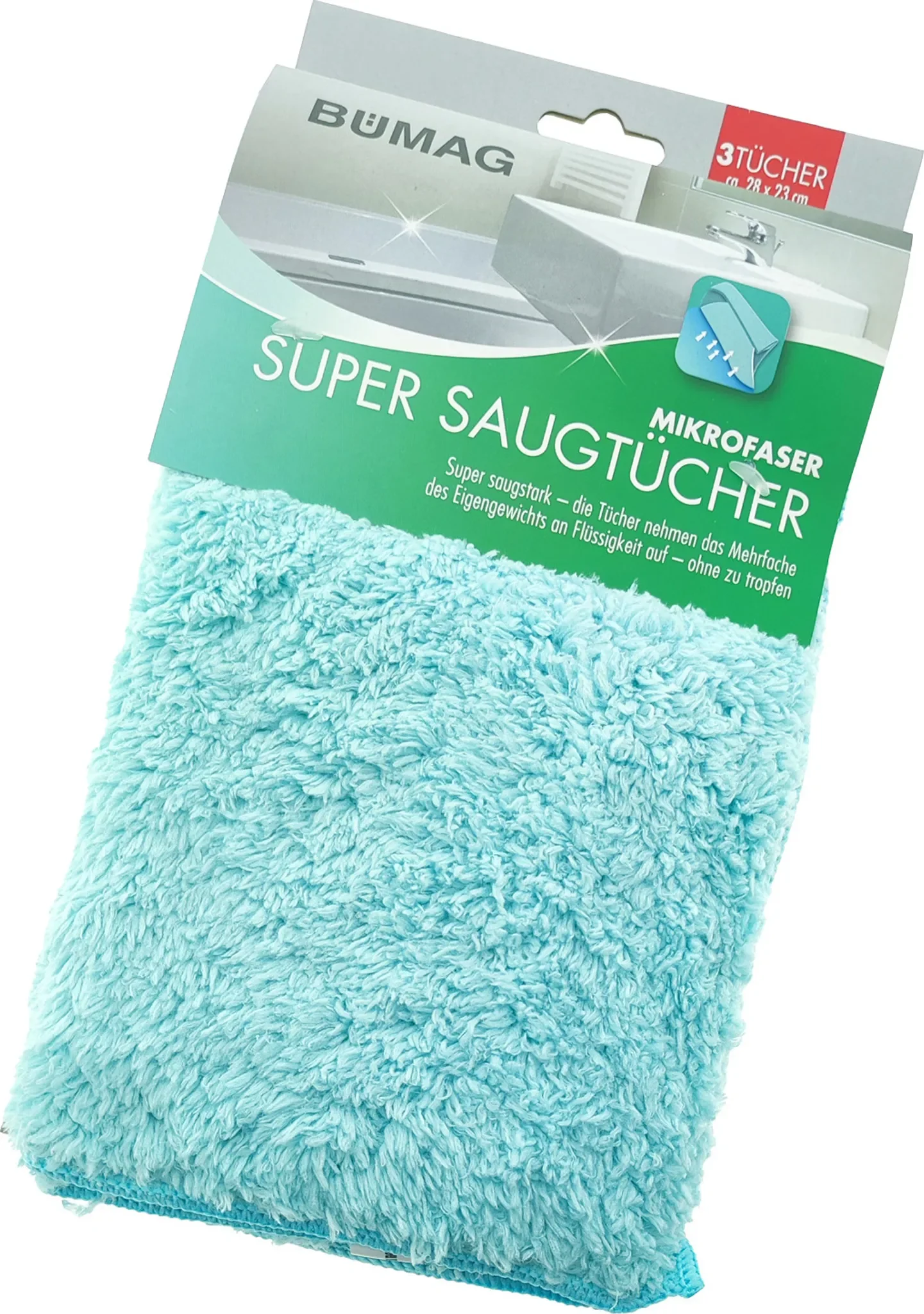 Mikrofaser Super-Saugtücher – 3er-Set