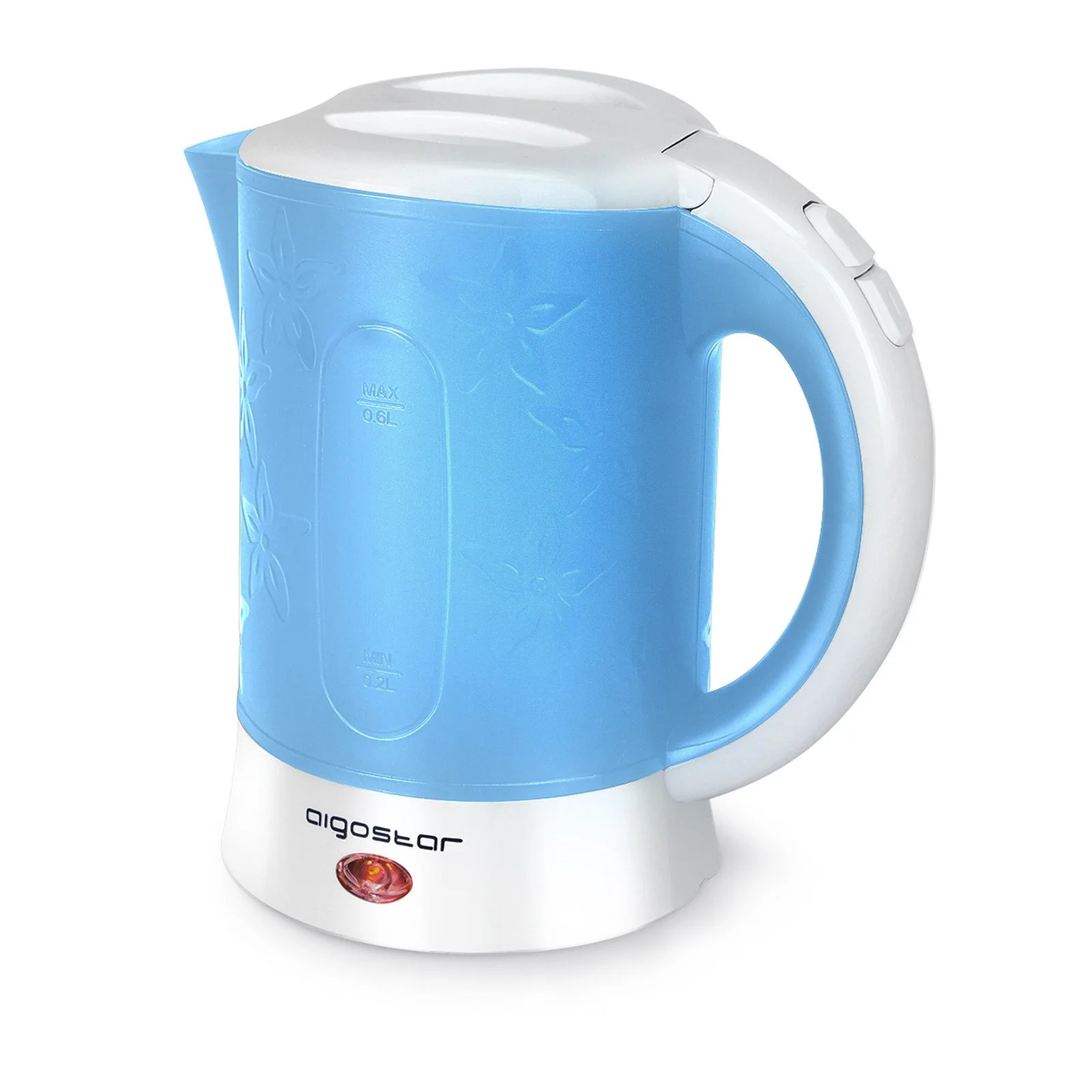 Aigostar Wasserkocher 0,6 L Mini mit 2 Tassen und 2 Teelöffeln