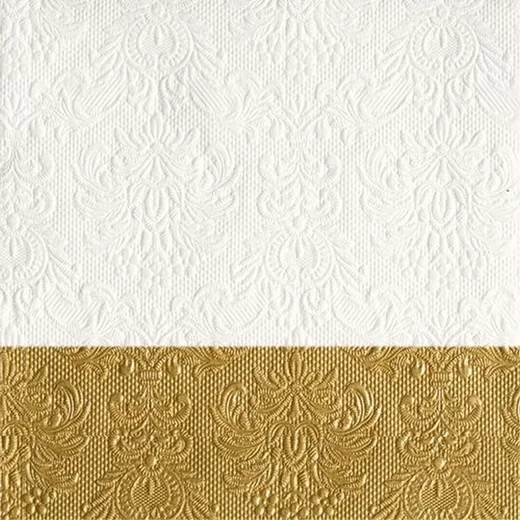 Ambiente Luxury Papierservietten Elegance Dip gold 33x33 cm 15 St