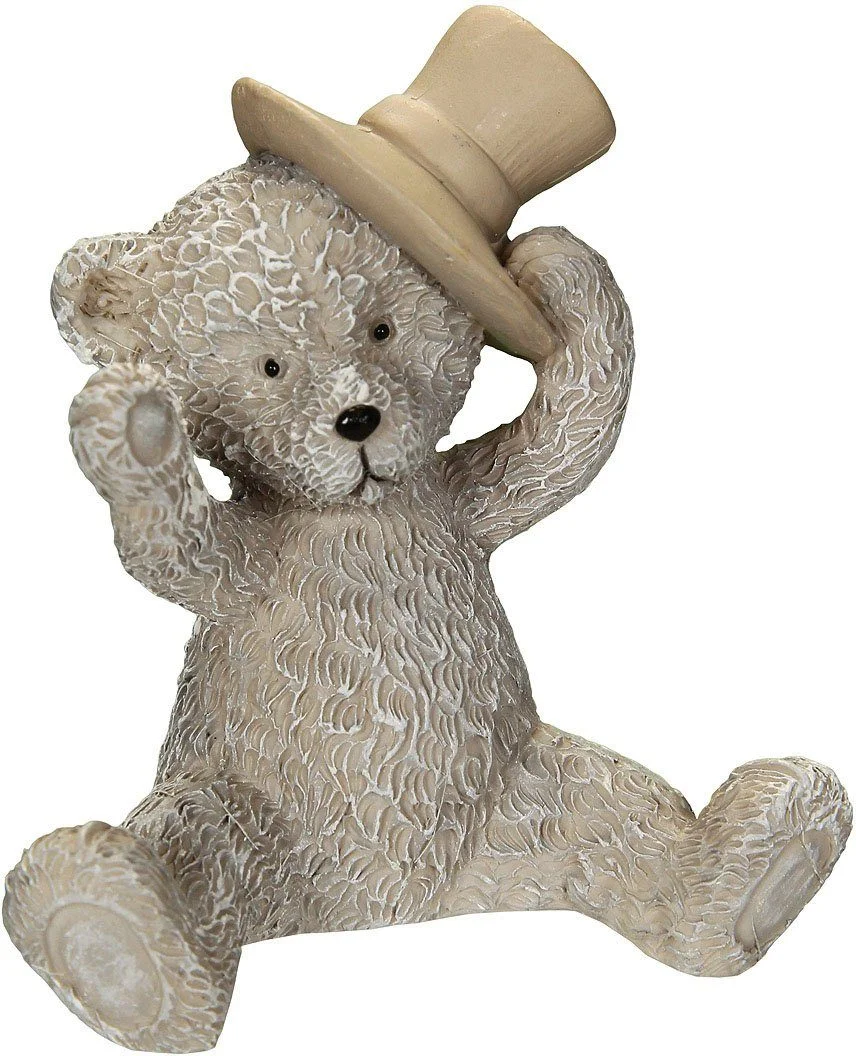 Dekofigur Bär mit Hut – 7 cm