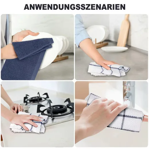 HUGERSTONE Geschirrtücher aus reiner Baumwolle Küchentücher