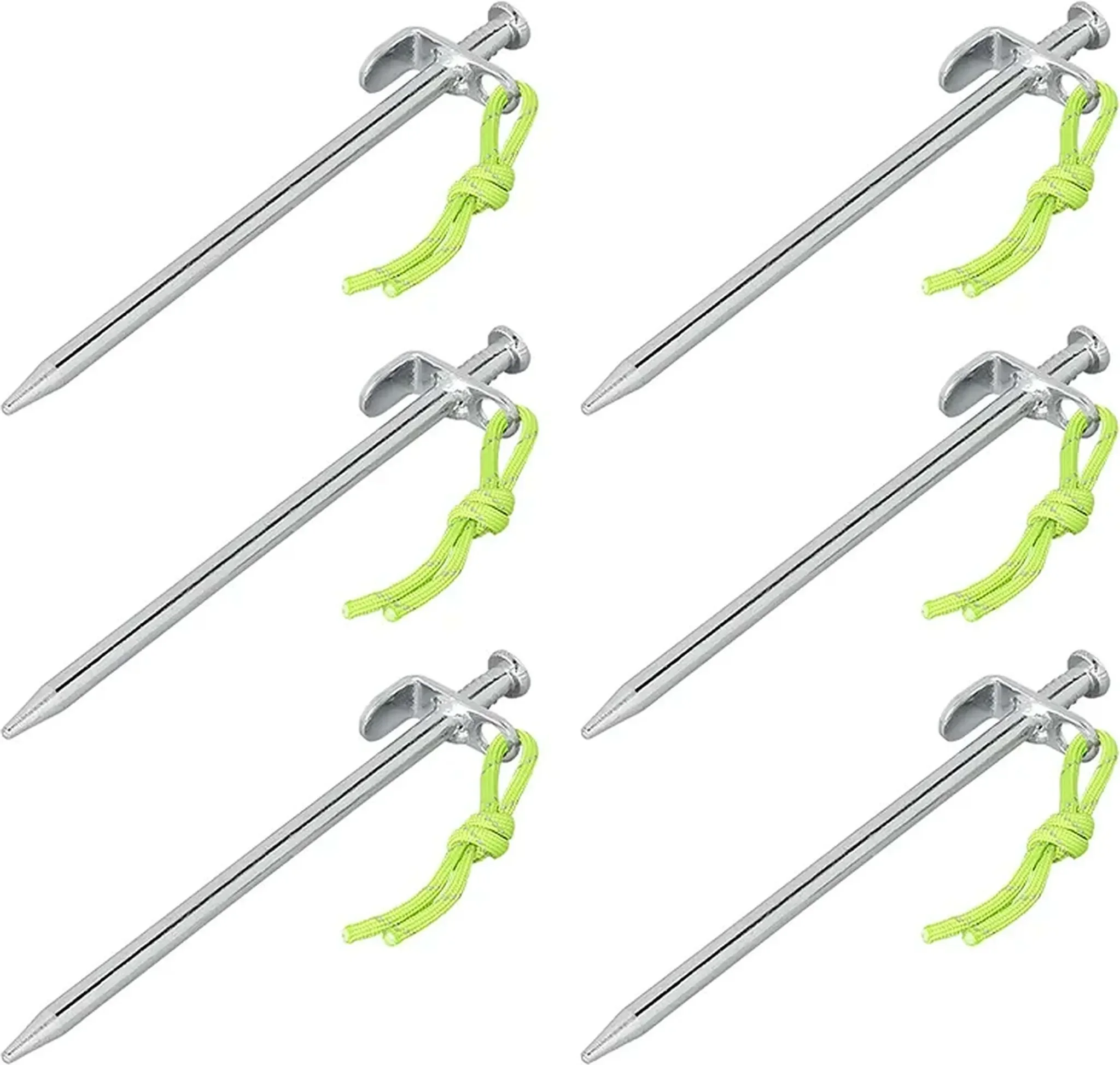 Felsboden-Zeltheringe 20 cm – 6er-Set, Ø 9 mm