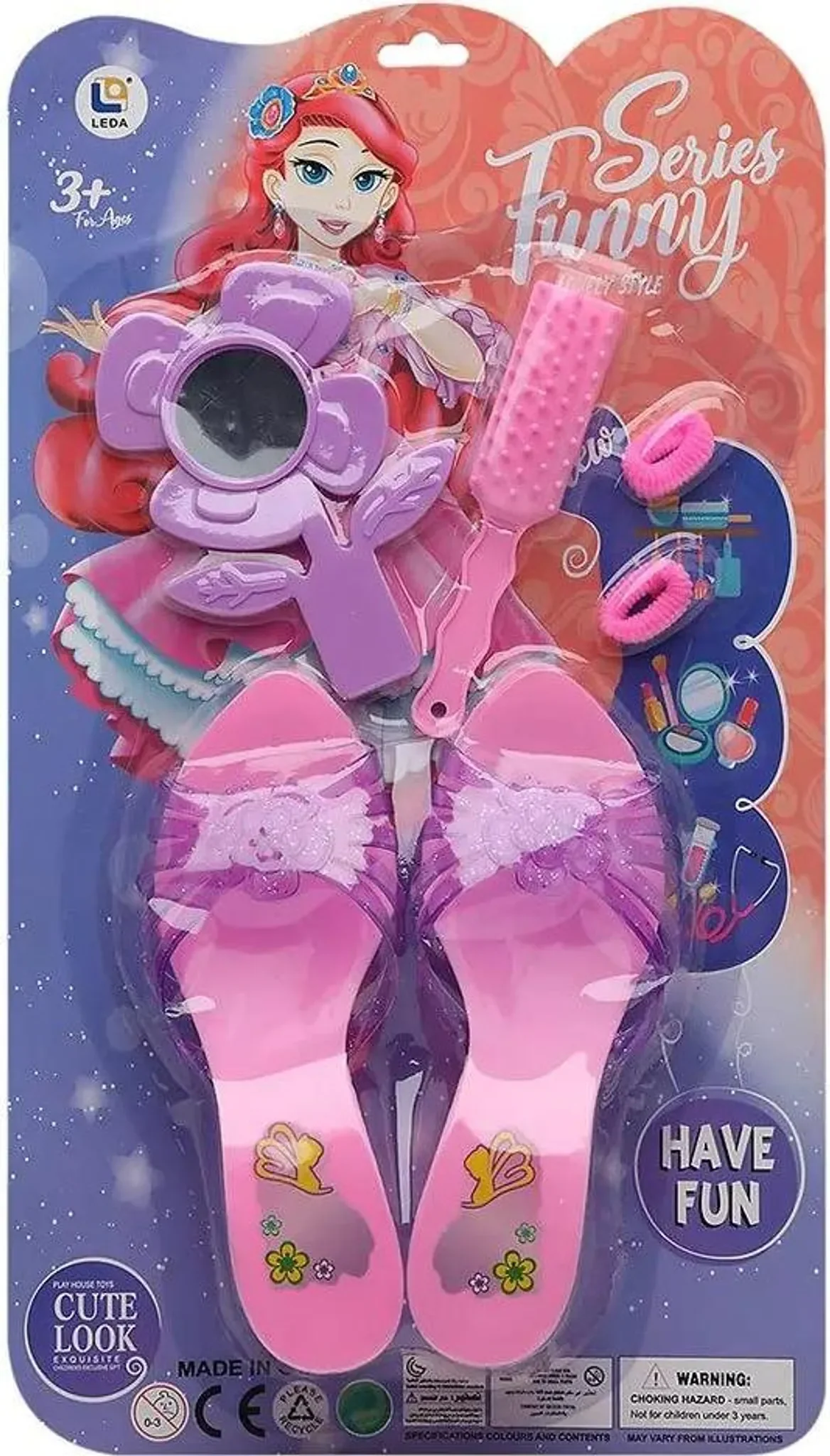 Kostüm-Schuhe – rosa, Einheitsgröße (ca. 36 × 20 cm)