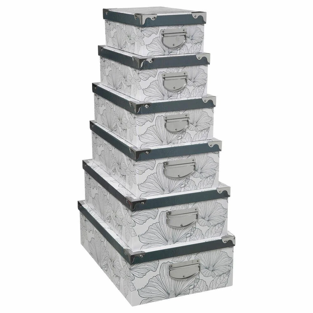 5FIVE SIMPLY SMART Aufbewahrungsbox Set Delicat 6tlg stoßfeste Ecken
