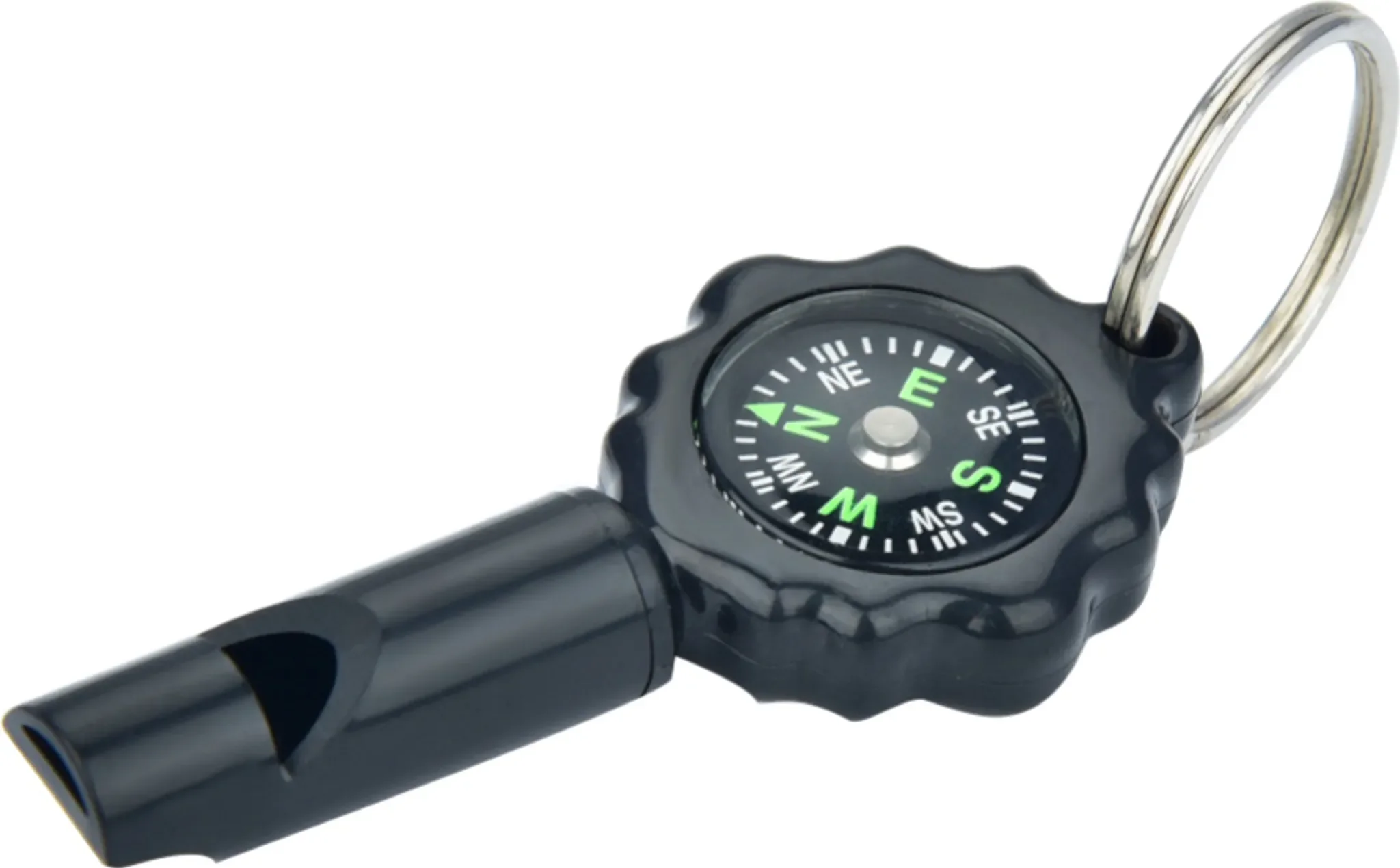 2-in-1 Survival-Notfall-Pfeife mit Kompass