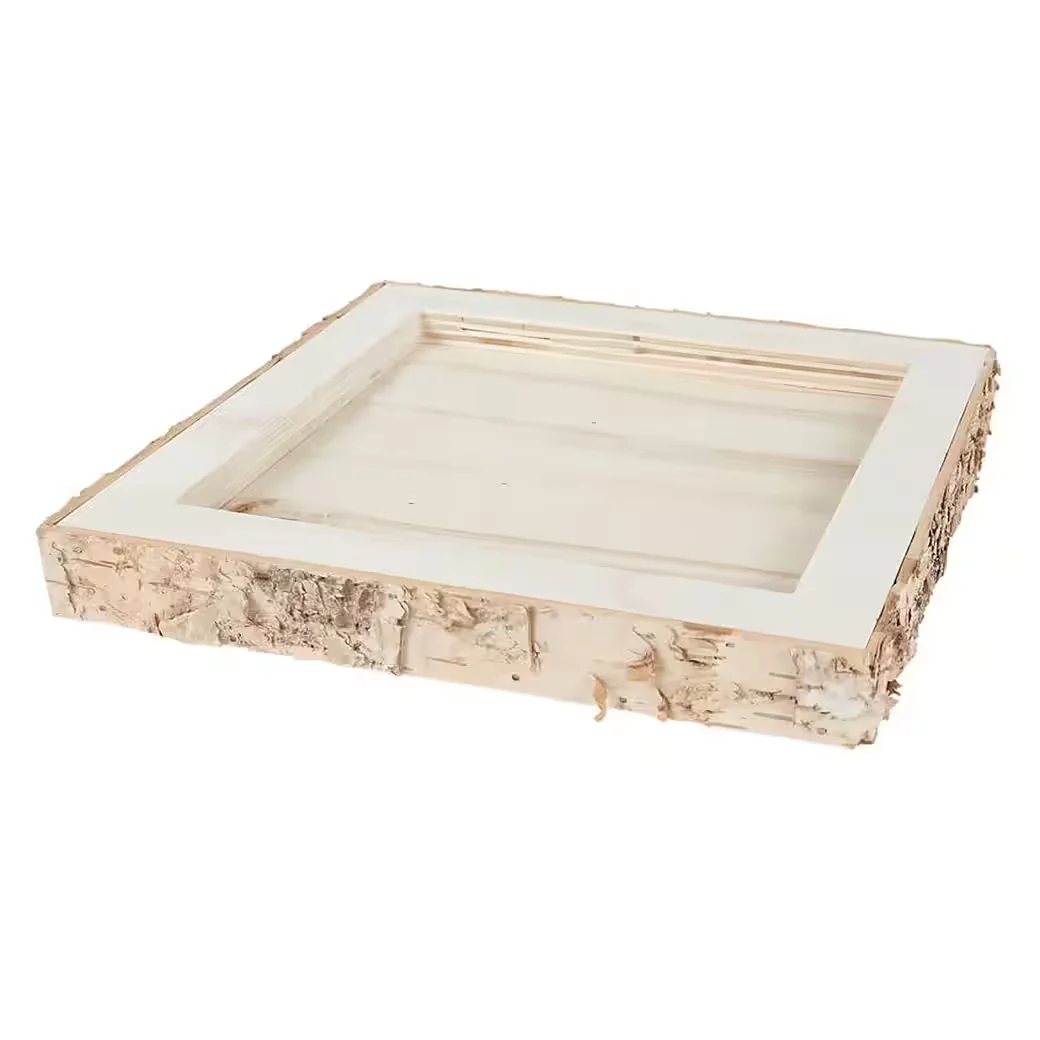 Buri Kerzentablett Holztablett Kerzenhalter Weihnachtsdeko
