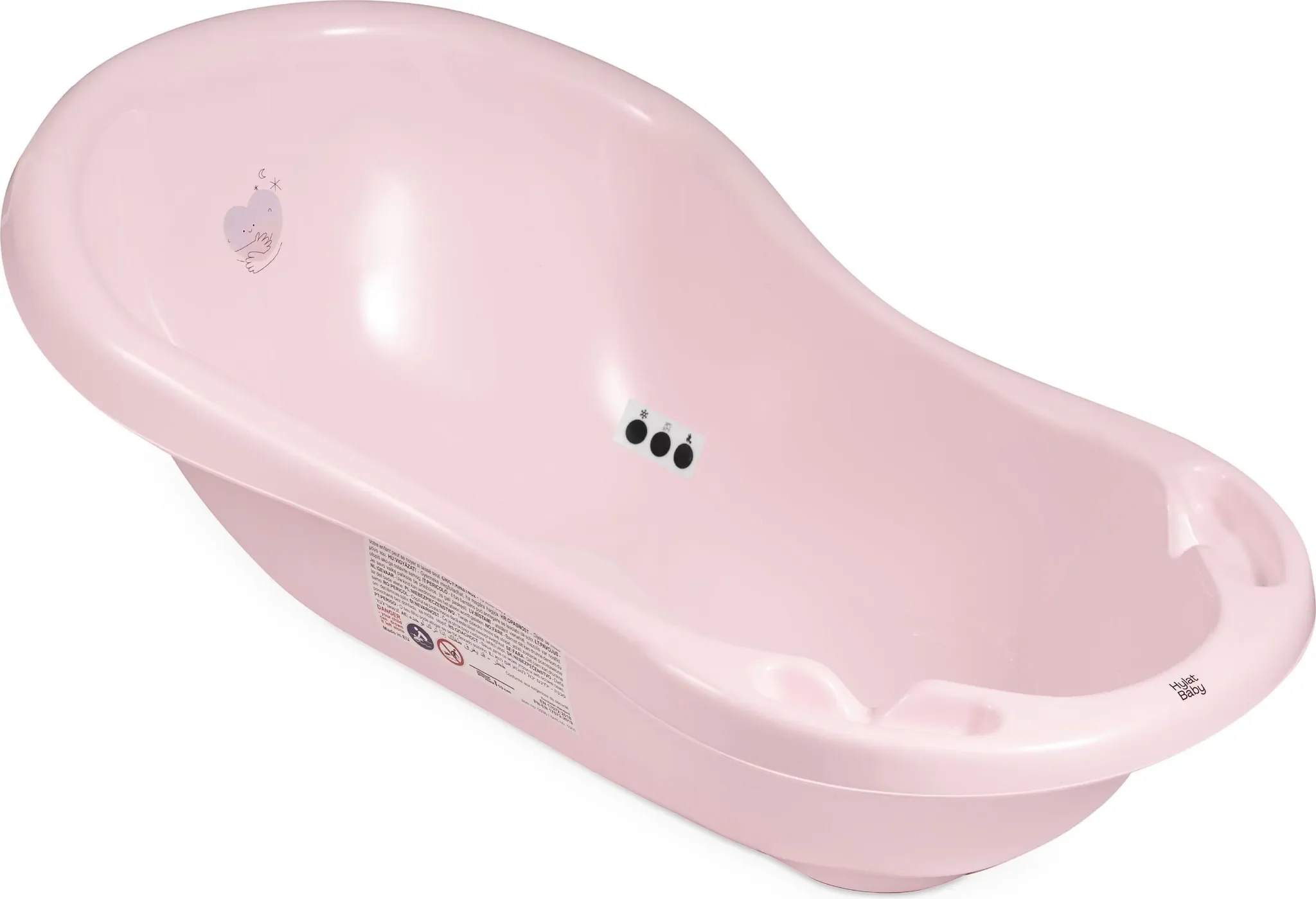 Hylat Baby Babybadewanne 84 cm, BPA-frei, mit Stöpsel und Antirutsch