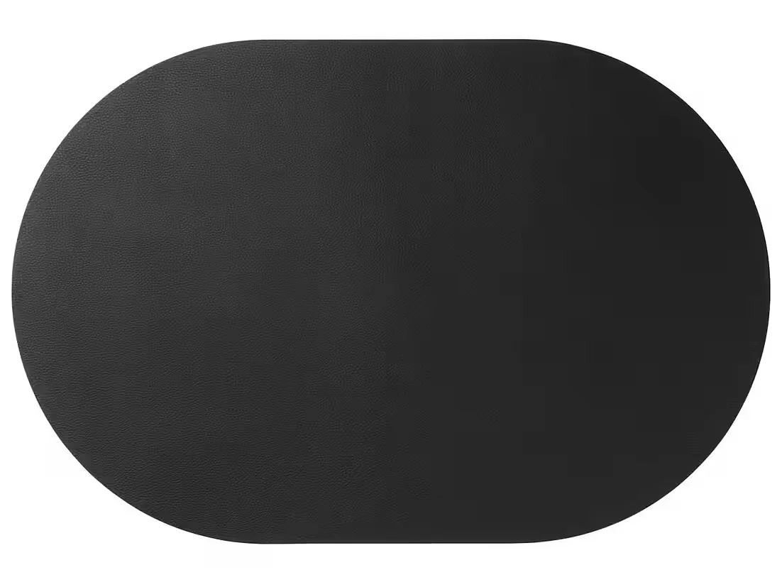 ASA SELECTION Platzset Fine oval Lederoptik schwarz 49,5 x 33 cm